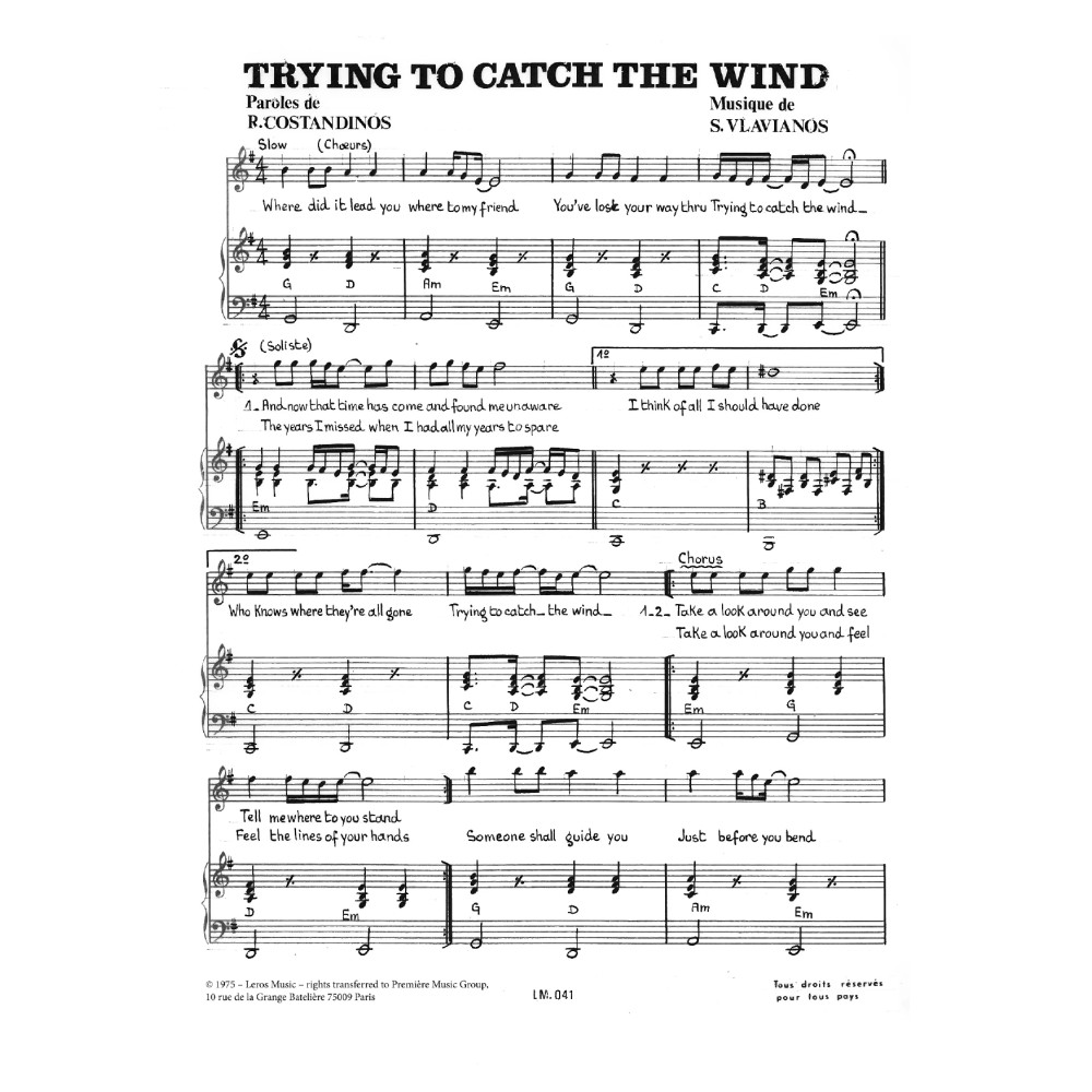 Trying To Catch The Wind